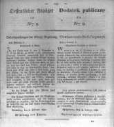 Oeffentlicher Anzeiger zum Amtsblatt No.9. der Königl. Preuss. Regierung zu Bromberg. 1834