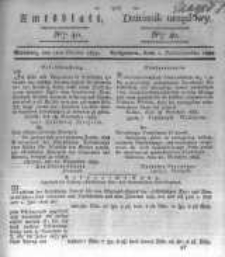 Amtsblatt der K&ouml;niglichen Preussischen Regierung zu Bromberg. 1835.10.02 No.40
