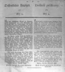 Oeffentlicher Anzeiger zum Amtsblatt No.1. der Königl. Preuss. Regierung zu Bromberg. 1835