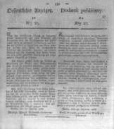 Oeffentlicher Anzeiger zum Amtsblatt No.27. der K&ouml;nigl. Preuss. Regierung zu Bromberg. 1835