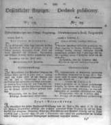 Oeffentlicher Anzeiger zum Amtsblatt No.29. der K&ouml;nigl. Preuss. Regierung zu Bromberg. 1835