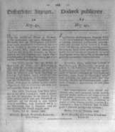 Oeffentlicher Anzeiger zum Amtsblatt No.41. der K&ouml;nigl. Preuss. Regierung zu Bromberg. 1835