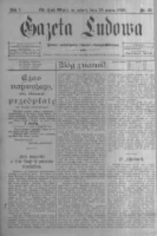 Gazeta Ludowa: pismo poświęcone ludowi ewangielickiemu. 1896.03.28 R.1 nr25