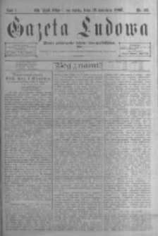 Gazeta Ludowa: pismo poświęcone ludowi ewangielickiemu. 1896.04.15 R.1 nr29
