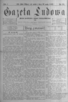 Gazeta Ludowa: pismo poświęcone ludowi ewangielickiemu. 1896.05.16 R.1 nr38