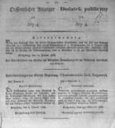 Oeffentlicher Anzeiger zum Amtsblatt No.4. der Königl. Preuss. Regierung zu Bromberg. 1833