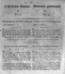 Oeffentlicher Anzeiger zum Amtsblatt No.2. der Königl. Preuss. Regierung zu Bromberg. 1834