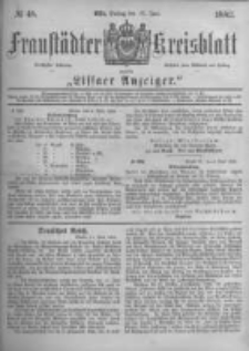 Fraust&auml;dter Kreisblatt. 1882.06.16 Nr48