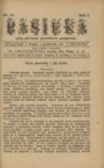 Pasieka : pismo poświęcone pszczelnictwu postępowemu 1897 nr10