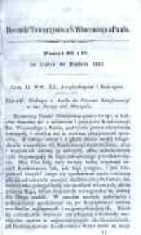 Roczniki Towarzystwa Ś. Wincentego a Paulo; przekład dla konferencyj polskich z upoważnienia Rady Generalnej z Buletyn&oacute;w francuzkich przez Radę Wyższą Poznańską w skr&oacute;ceniu wydany R.1861 posz.3 i 4