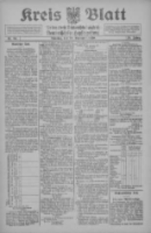 Kreis Blatt f&uuml;r den Kreis Neutomischeler zugleich Hopfenzeitung 1910.11.29 Jg.29 Nr95