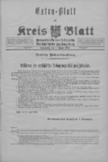 Kreis Blatt f&uuml;r den Kreis Neutomischeler zugleich Hopfenzeitung 1914.08.01 Jg.38 Nr89