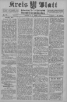 Kreis Blatt f&uuml;r den Kreis Neutomischeler zugleich Hopfenzeitung 1914.08.07 Jg.38 Nr92