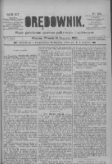 Orędownik: pismo poświęcone sprawom politycznym i spółecznym 1885.06.16 R.15 Nr134