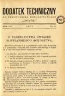 Dodatek Techniczny do Przewodnika Gimnastycznego "Sok&oacute;ł" 1931 R.7 Nr2