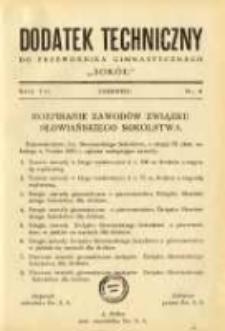 Dodatek Techniczny do Przewodnika Gimnastycznego "Sokół" 1931 R.7 Nr6