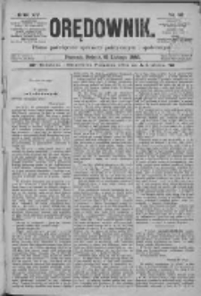 Orędownik: pismo poświęcone sprawom politycznym i spółecznym 1885.02.21 R.15 Nr42