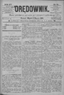 Orędownik: pismo poświęcone sprawom politycznym i sp&oacute;łecznym 1885.03.06 R.15 Nr53