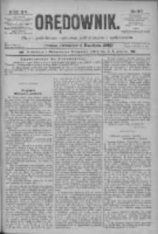 Orędownik: pismo poświęcone sprawom politycznym i spółecznym 1885.04.09 R.15 Nr80