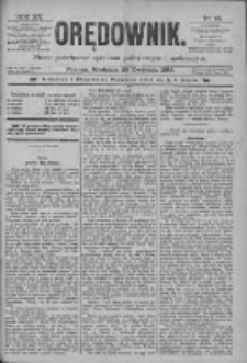 Orędownik: pismo poświęcone sprawom politycznym i spółecznym 1885.04.26 R.15 Nr95