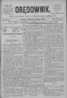 Orędownik: pismo poświęcone sprawom politycznym i spółecznym 1885.05.12 R.15 Nr107