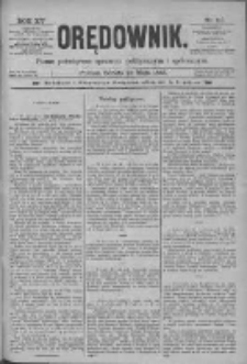 Orędownik: pismo poświęcone sprawom politycznym i spółecznym 1885.05.23 R.15 Nr116