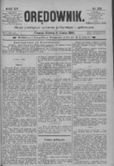 Orędownik: pismo poświęcone sprawom politycznym i spółecznym 1885.07.11 R.15 Nr155