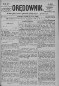 Orędownik: pismo poświęcone sprawom politycznym i spółecznym 1885.07.17 R.15 Nr160