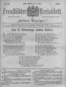 Fraustädter Kreisblatt. 1883.03.21 Nr23