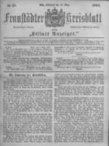 Fraust&auml;dter Kreisblatt. 1883.03.28 Nr25