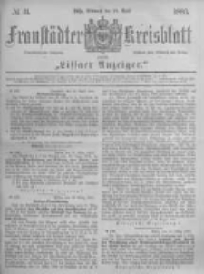 Fraustädter Kreisblatt. 1883.04.18 Nr31