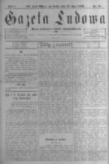 Gazeta Ludowa: pismo poświęcone ludowi ewangielickiemu. 1896.07.29 R.1 nr58