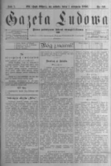Gazeta Ludowa: pismo poświęcone ludowi ewangielickiemu. 1896.08.01 R.1 nr59