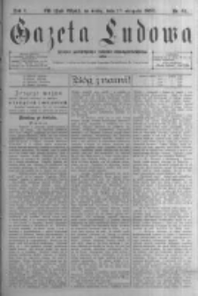 Gazeta Ludowa: pismo poświęcone ludowi ewangielickiemu. 1896.08.19 R.1 nr64