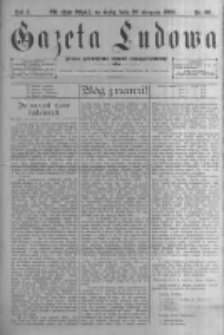 Gazeta Ludowa: pismo poświęcone ludowi ewangielickiemu. 1896.08.26 R.1 nr66