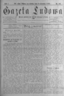 Gazeta Ludowa: pismo poświęcone ludowi ewangielickiemu. 1896.09.05 R.1 nr69