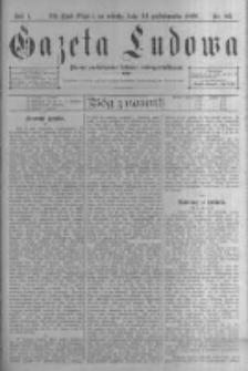 Gazeta Ludowa: pismo poświęcone ludowi ewangielickiemu. 1896.10.24 R.1 nr83