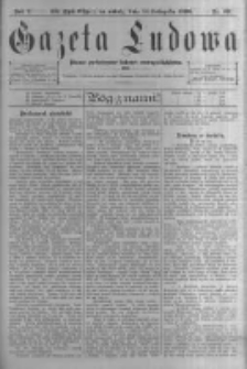 Gazeta Ludowa: pismo poświęcone ludowi ewangielickiemu. 1896.11.14 R.1 nr89