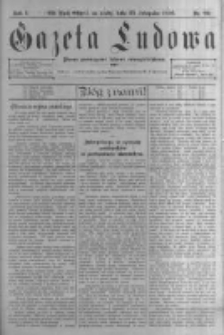 Gazeta Ludowa: pismo poświęcone ludowi ewangielickiemu. 1896.11.25 R.1 nr92