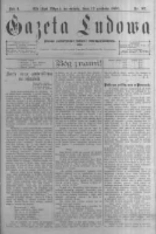 Gazeta Ludowa: pismo poświęcone ludowi ewangielickiemu. 1896.12.12 R.1 nr97