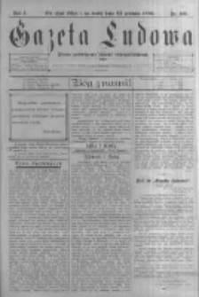 Gazeta Ludowa: pismo poświęcone ludowi ewangielickiemu. 1896.12.23 R.1 nr100