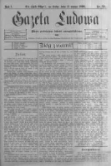 Gazeta Ludowa: pismo poświęcone ludowi ewangielickiemu. 1896.03.11 R.1 nr20