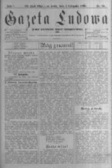 Gazeta Ludowa: pismo poświęcone ludowi ewangielickiemu. 1896.11.04 R.1 nr86