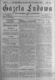 Gazeta Ludowa: pismo poświęcone ludowi ewangielickiemu. 1897.04.10 R.2 nr29