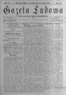 Gazeta Ludowa: pismo poświęcone ludowi ewangielickiemu. 1897.05.29 R.2 nr42