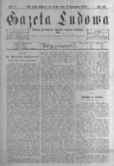 Gazeta Ludowa: pismo poświęcone ludowi ewangielickiemu. 1897.11.03 R.2 nr86