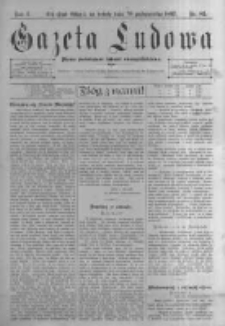 Gazeta Ludowa: pismo poświęcone ludowi ewangielickiemu. 1897.10.30 R.2 nr85