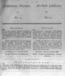 Oeffentlicher Anzeiger zum Amtsblatt No.1. der Königl. Preuss. Regierung zu Bromberg. 1837