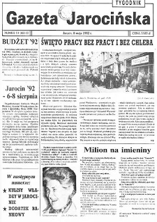 Gazeta Jarocińska 1992.05.08 Nr19(83)