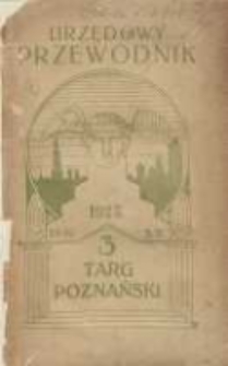 III-ci Targ Poznański: wystawa wzorów przemysłu i hurtu polskiego 29 IV - 5 V 1923: urzędowy spis wystawców Targu Poznańskiego